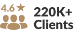 220K+ clients Β· Trustpilot reviews