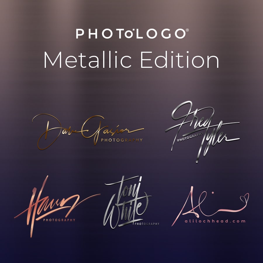 Donnez à votre nom une touche haut de gamme avec l’édition Photologo® Metallic.